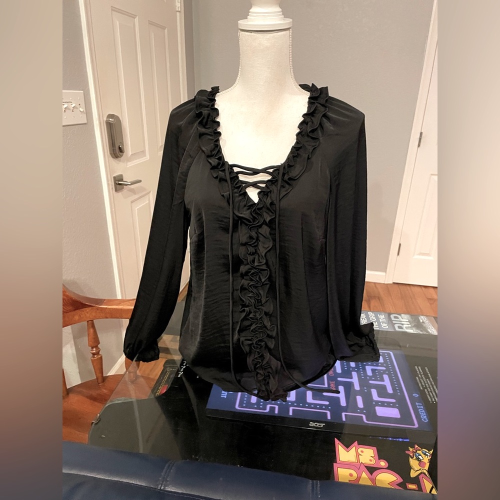 Ladies Blouse Black M CeCe